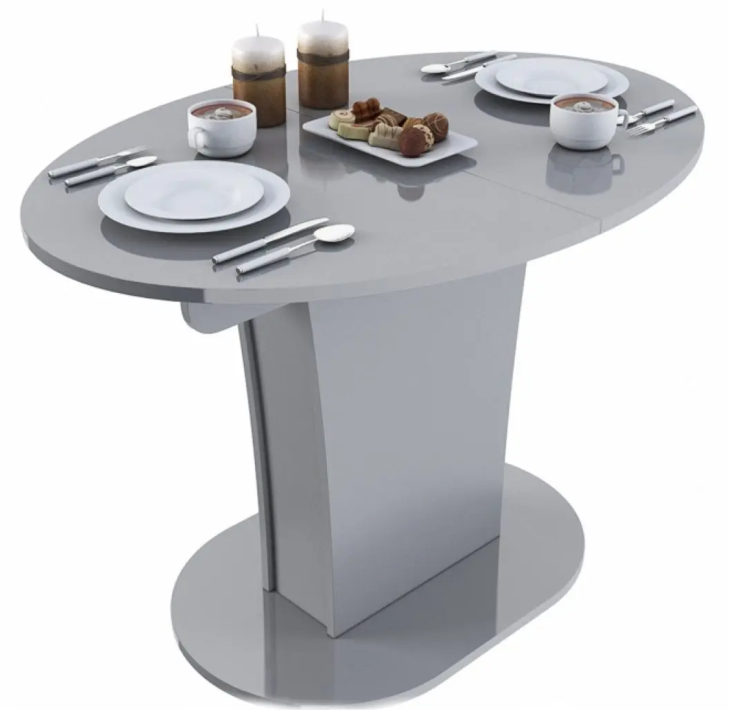 Стол раскладной BonMebel Bergamo 5 (Серый Глянец) - 2