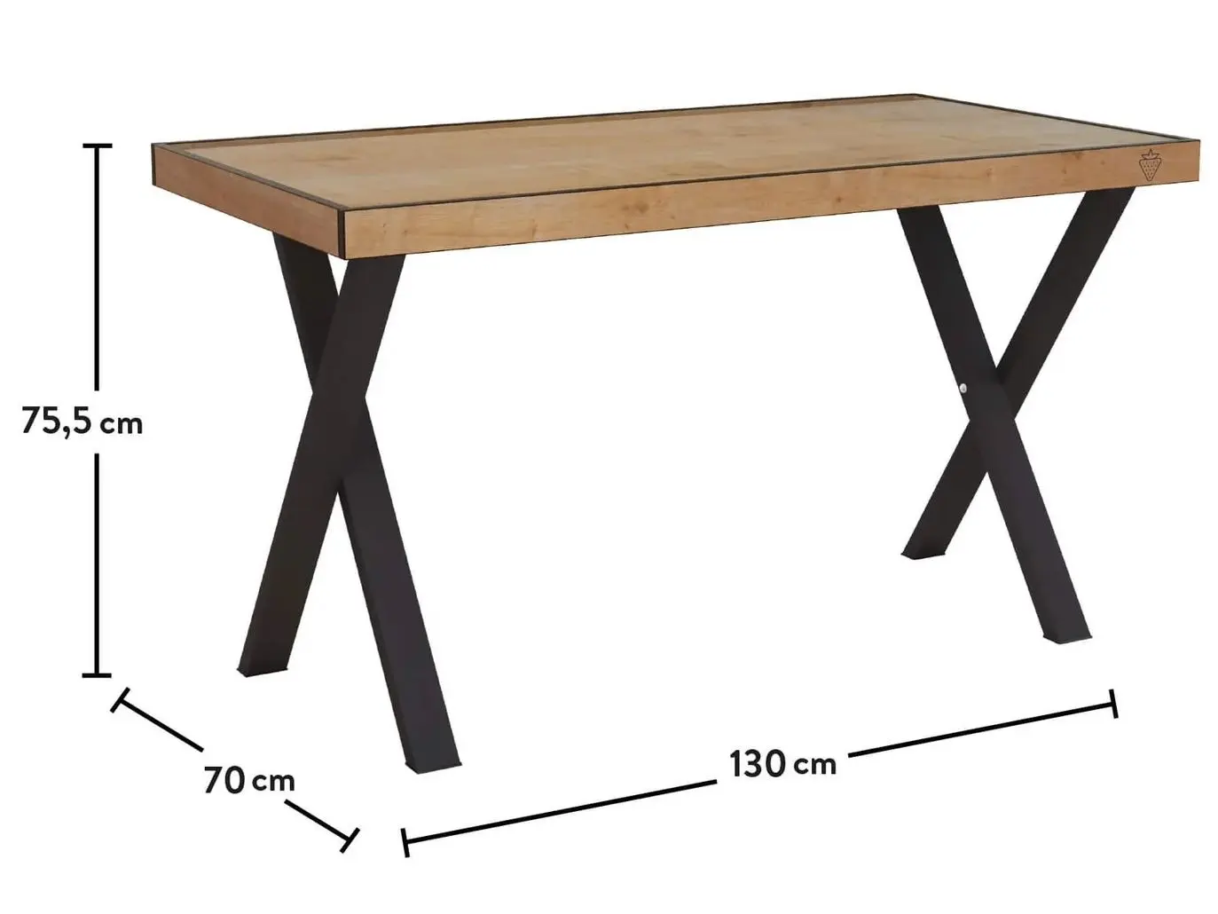 Masa de birou Cilek Black 20.58.1105.00 (Black/Wood)