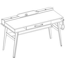 Masa de birou Cilek Dark Metal 20.52.1101.00 Thumb