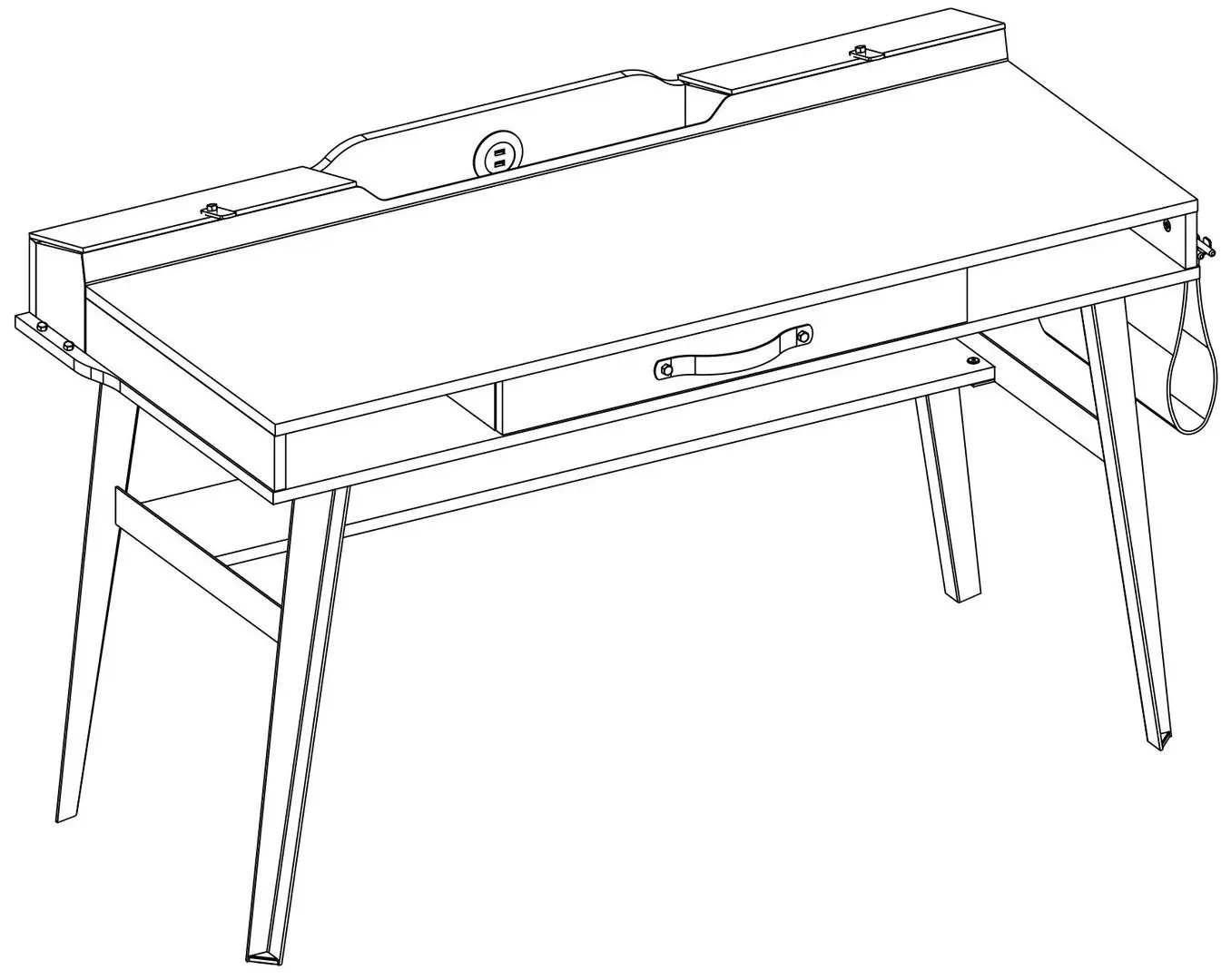Masa de birou Cilek Dark Metal 20.52.1101.00