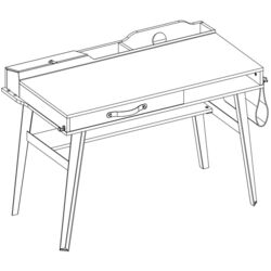 Masa de birou Cilek Dark Metal 20.52.1106.00 Thumb