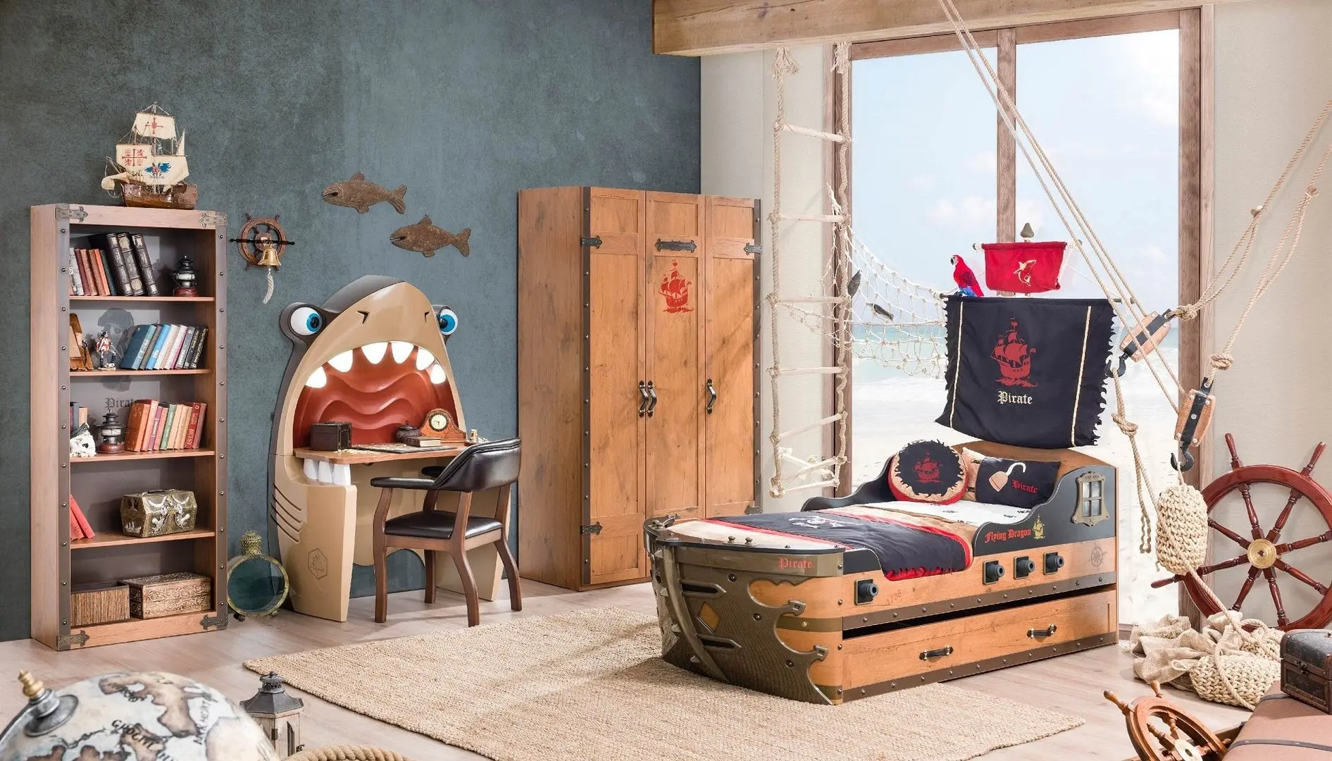 Masa de birou Cilek Pirate Shark 20.13.1103.00