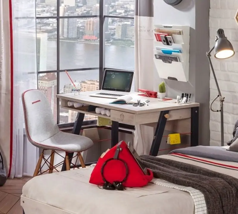 Masa de birou Cilek Trio 20.40.1103.00 (Wood/Blue)