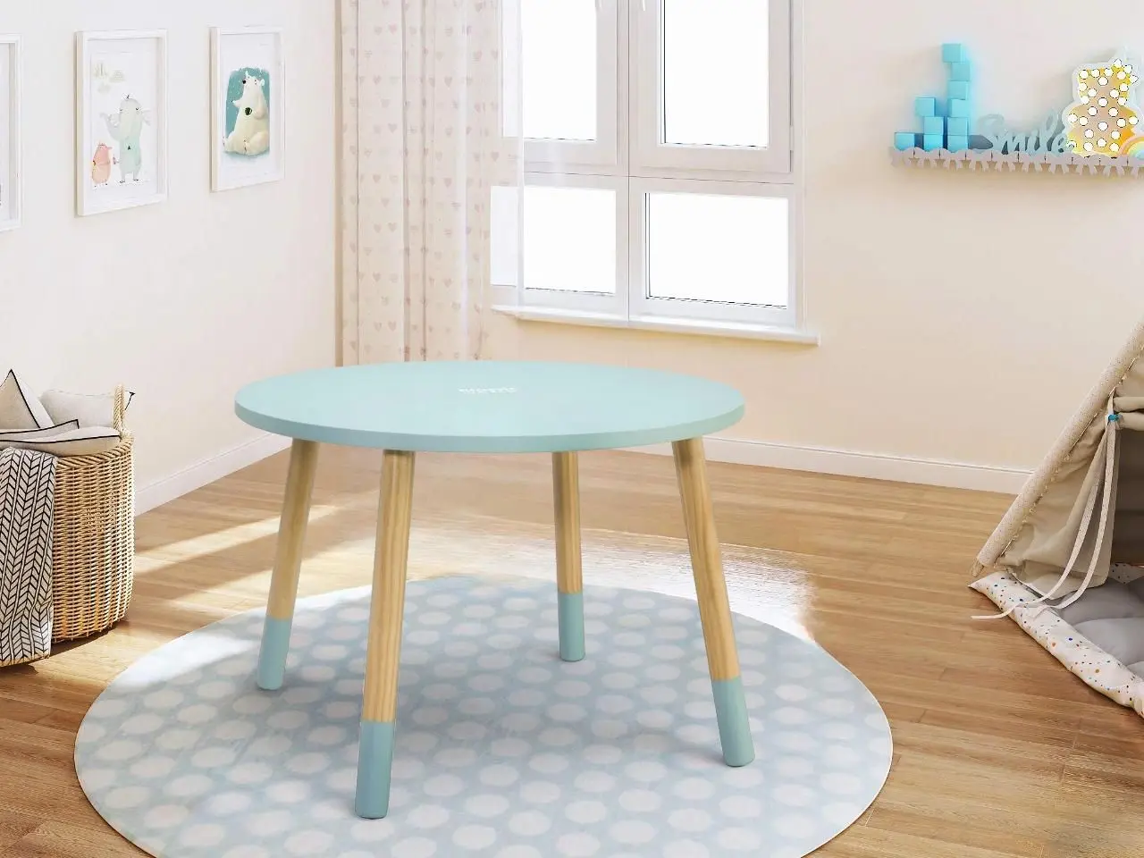 Masuta pentru copii Classic World CW60511 (Blue/Wood)