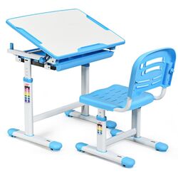 Set masa + scaun Costway HW65906BL (Blue) Thumb