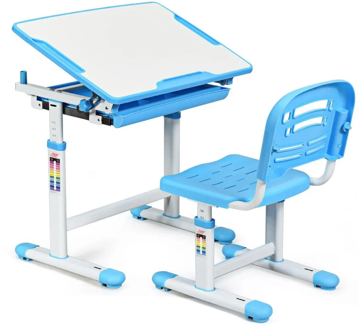 Set masa + scaun Costway HW65906BL (Blue)