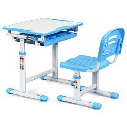 Set masa + scaun Costway HW65906BL (Blue) Thumb