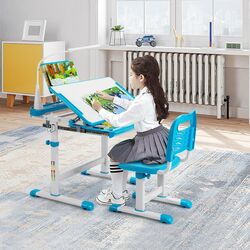 Набор парта+стульчик Costway HW67622BL (Blue) Thumb