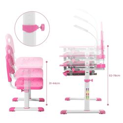 Set masa+scaun Costway HW67622PI (Pink) Thumb