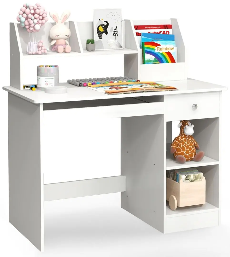 Masa de calculator Costway HY10161WH (White)