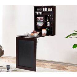 Masa rabatabila Costway HW65925CF (Brown) Thumb