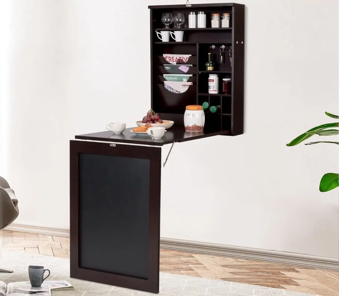 Masa rabatabila Costway HW65925CF (Brown)