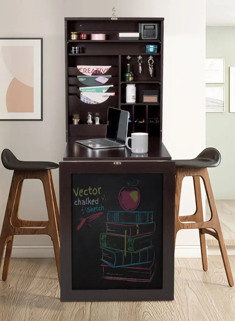 Masa rabatabila Costway HW65925CF (Brown)