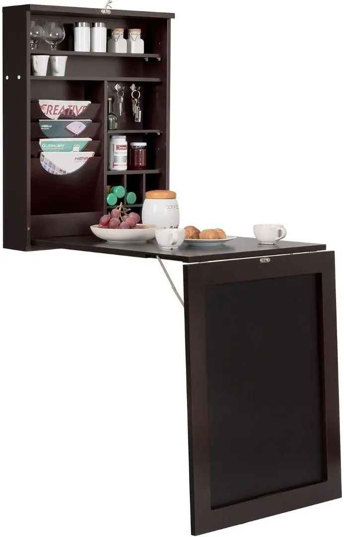 Masa rabatabila Costway HW65925CF (Brown)