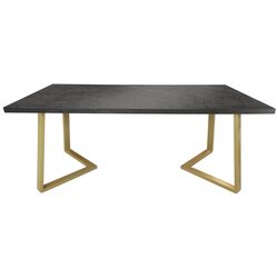 Masa DP Frida (Black Marble/Gold)