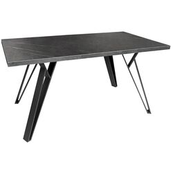 Стол DP Tokyo 150x80cm (Black Marble/Black) Thumb