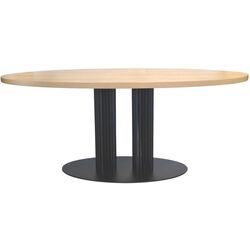 Masa DP Afina Elipsa 180x90cm (Black/Natural) Thumb