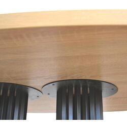 Masa DP Afina Elipsa 180x90cm (Black/Natural) Thumb