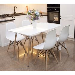 Masa DP Eames DT-01 (White/Beech) Thumb