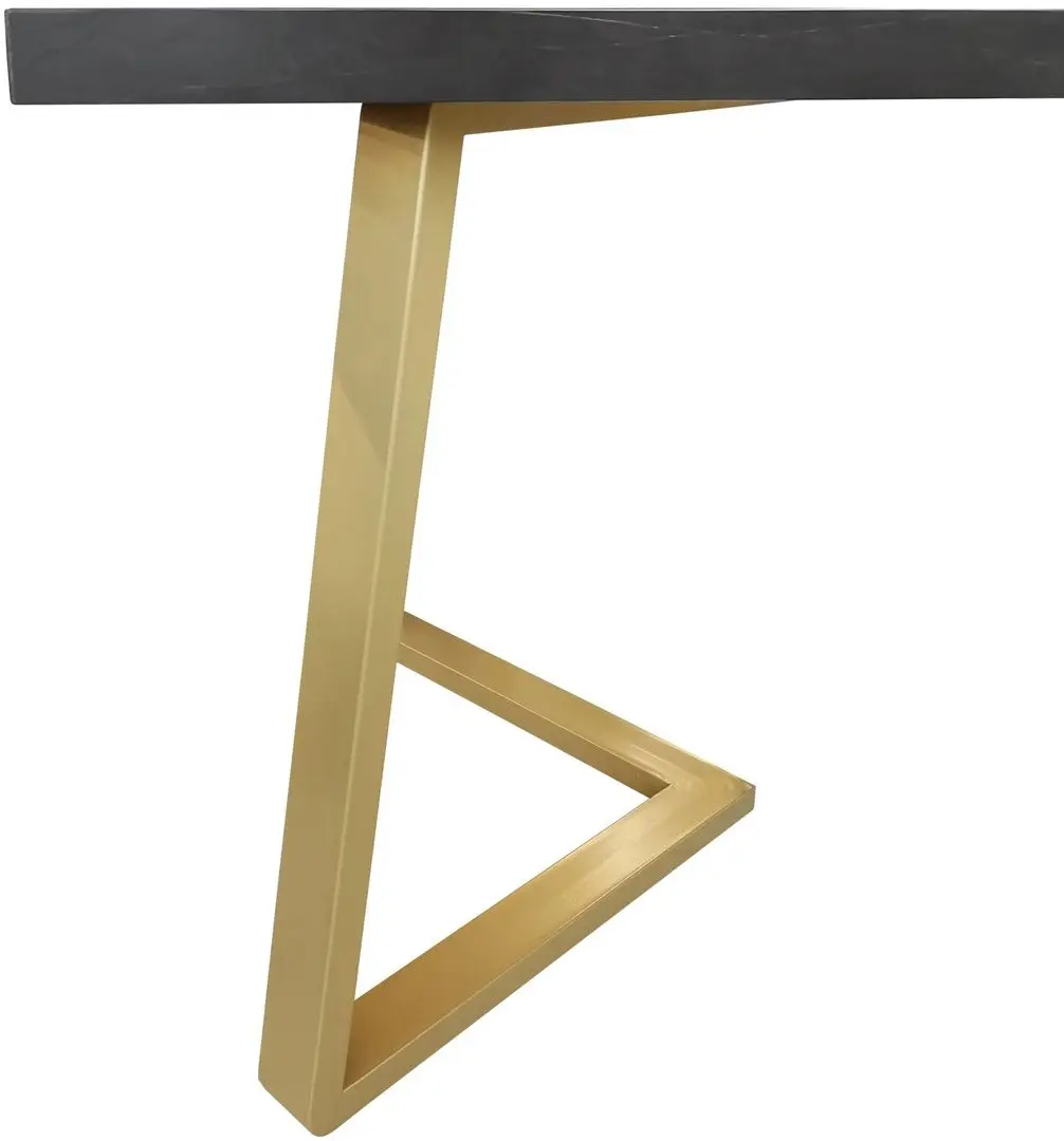 Стол DP Frida 180x90 (Black/Gold)