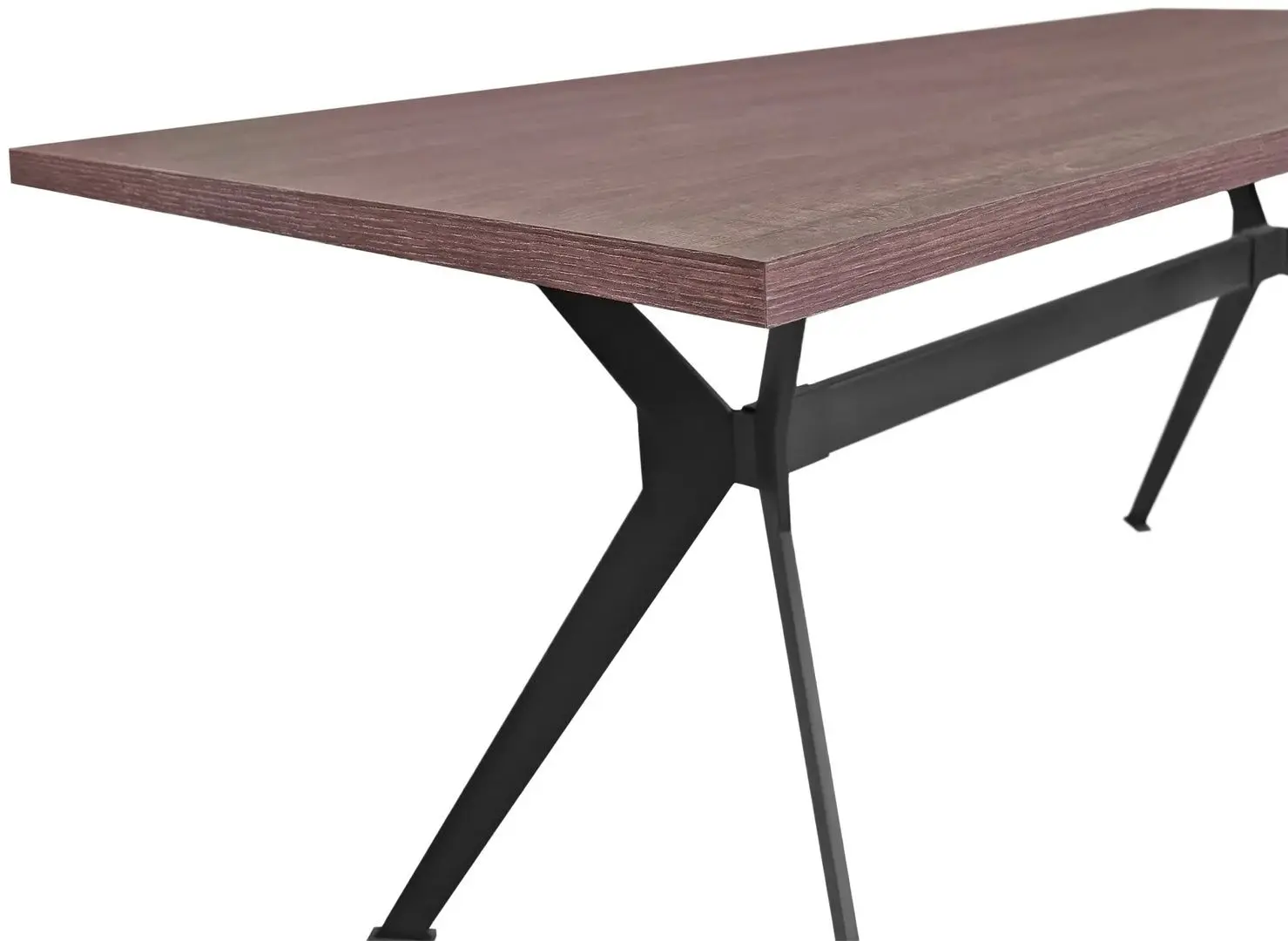 Стол DP Mira 170x80cm (Black/Brown) - 5