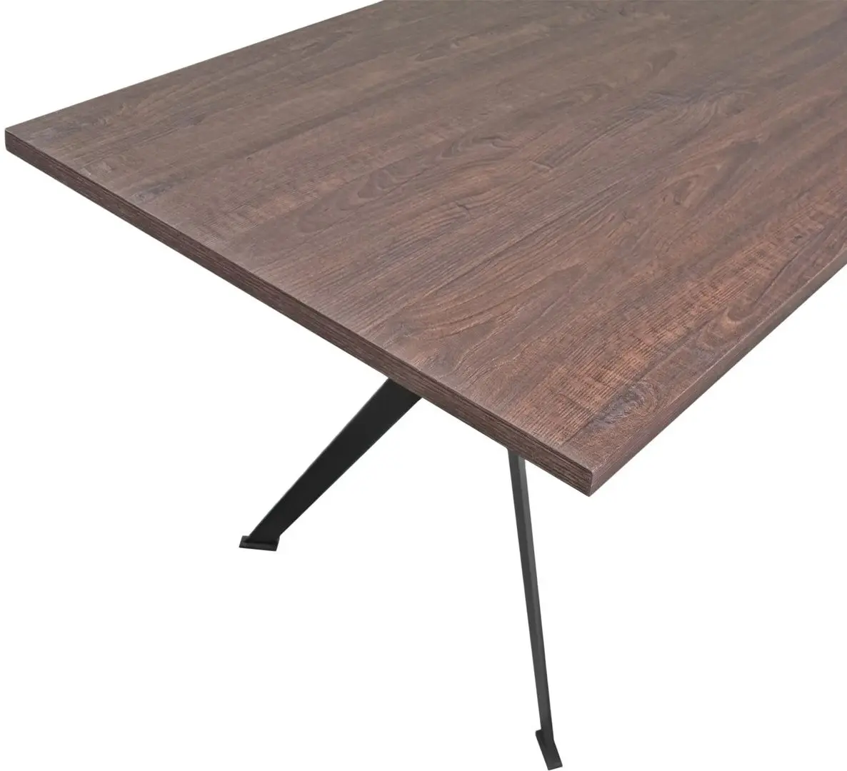 Стол DP Mira 170x80cm (Black/Brown) - 7