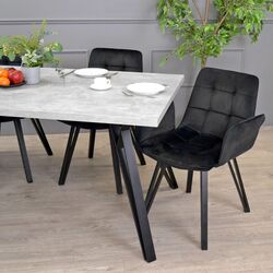 Стол DP Tokyo 90x180 (Concrete/Black) Thumb