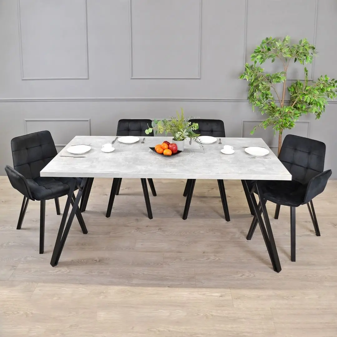 Стол DP Tokyo 90x180 (Concrete/Black)