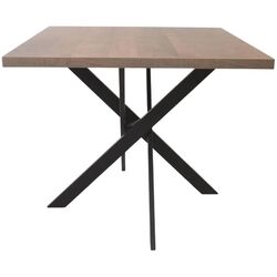 Стол DP Torino 900x900 (Black/Wood) Thumb