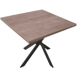 Стол DP Torino 900x900 (Black/Wood) Thumb