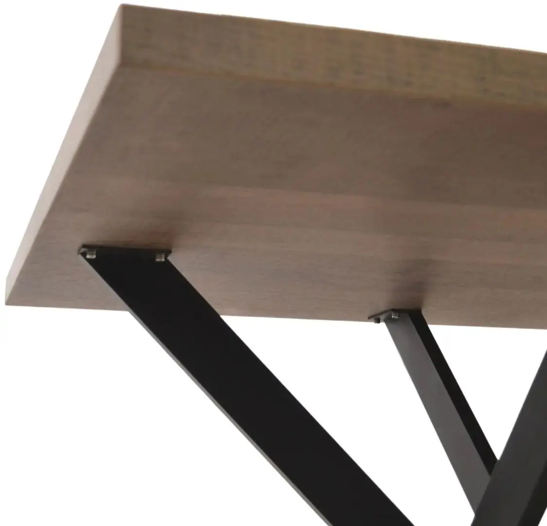 Стол DP Torino 900x900 (Black/Wood)