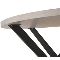 Стол DP Torino Rondo 900 (Beige/Black) Thumb