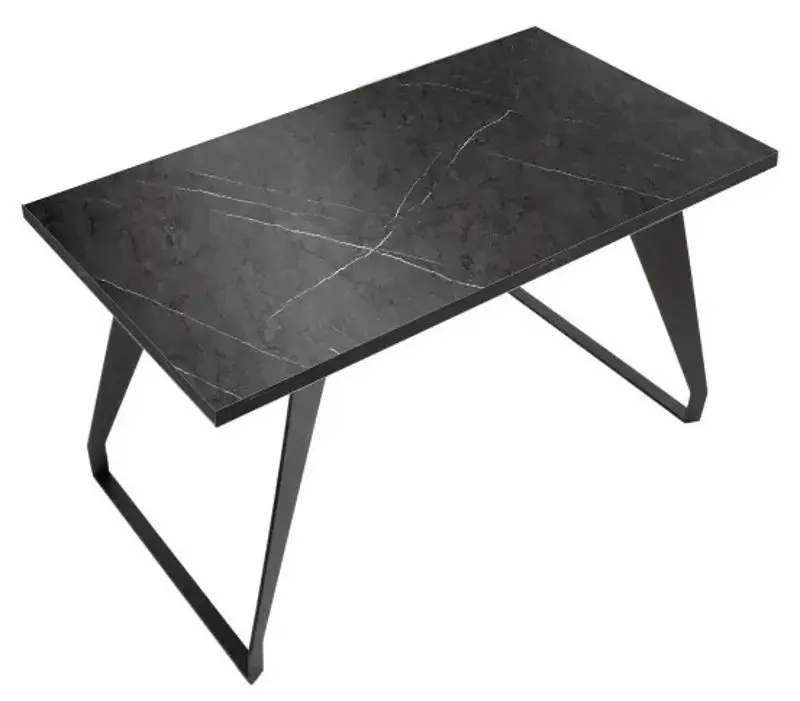 Masa DP Town 180x90cm (Black Marble/Black)