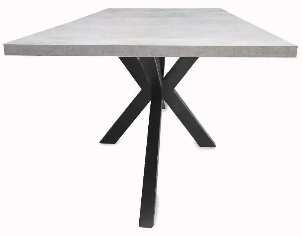 Стол DP Vesta 150x80cm (Grey/Black)