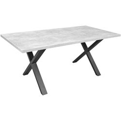 Стол DP X-Ben 90x180 (Concrete/Black) Thumb