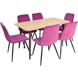 Masa Evelin DT-405-2 18mm PAL (Stejar Nebraska/Negru) Thumb