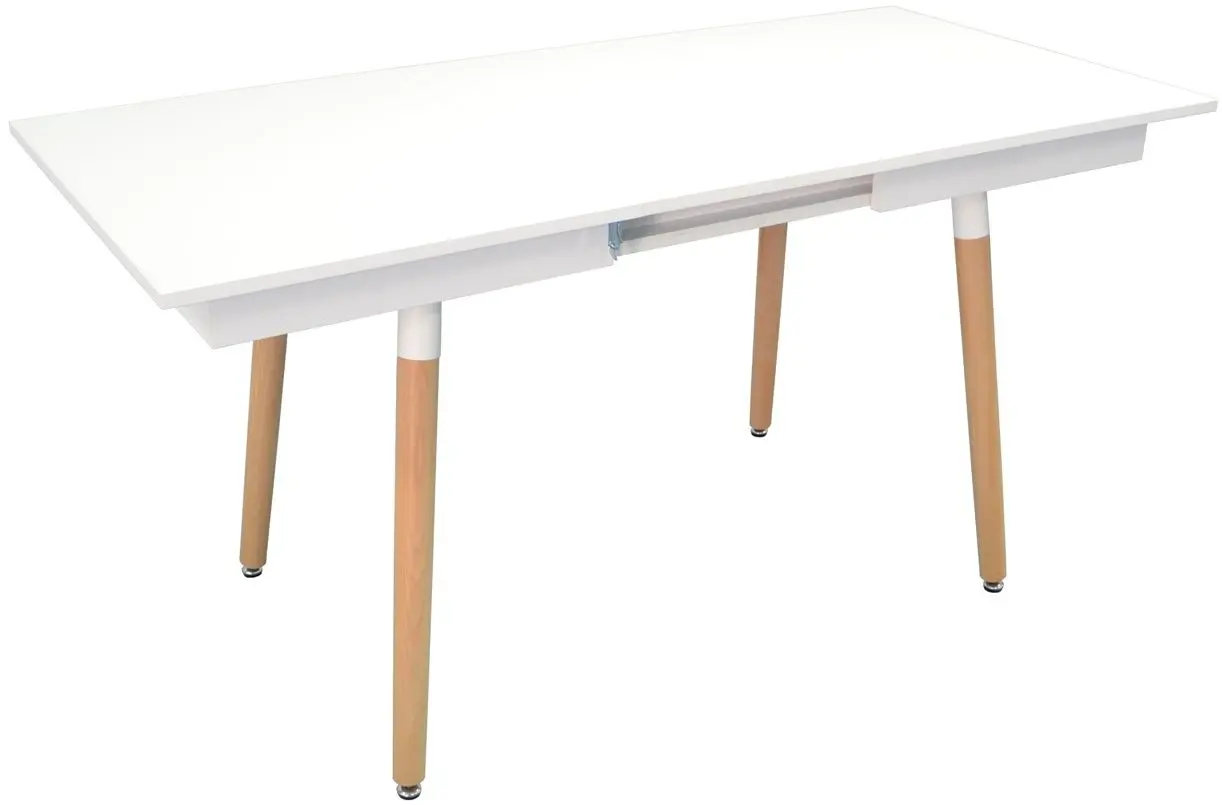 Masa extensibila Evelin DT-431-1 PAL (Alb mat/Lemn) - 2