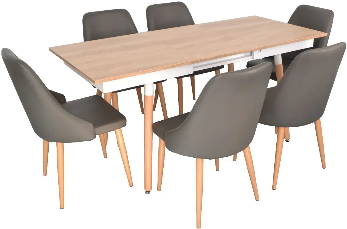 Masa extensibila Evelin DT-431-2 PAL (Stejar Nebraska/Lemn)