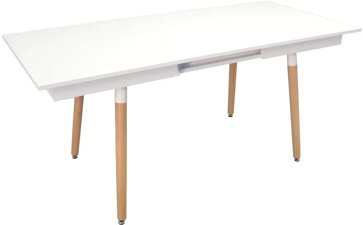 Masa extensibila Evelin DT-432-1 PAL (Alb mat/Lemn) - 2