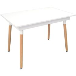 Masa extensibila Evelin DT-432-1 PAL (Alb mat/Lemn)