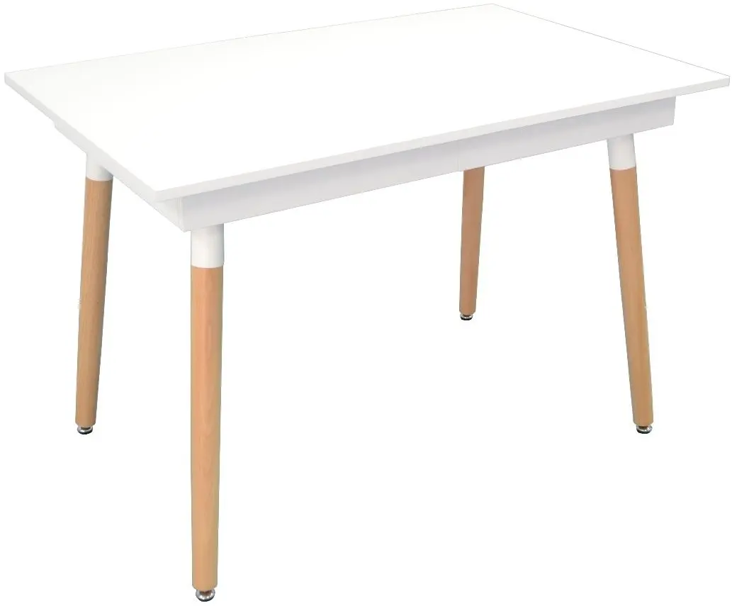 Masa extensibila Evelin DT-432-1 PAL (Alb mat/Lemn)