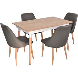 Masa extensibila Evelin DT-432-2 PAL (Stejar Nebraska/Lemn) Thumb