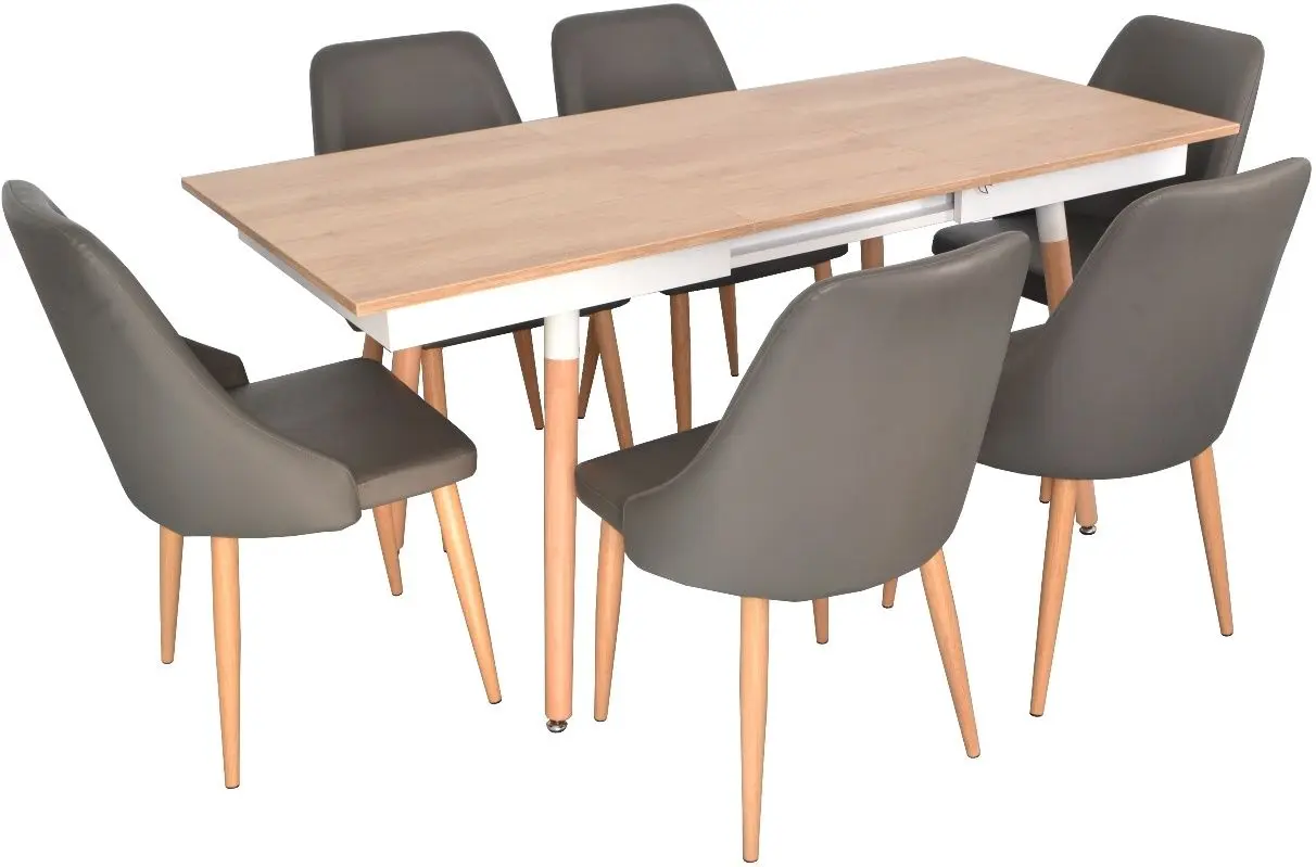 Masa extensibila Evelin DT-432-2 PAL (Stejar Nebraska/Lemn)