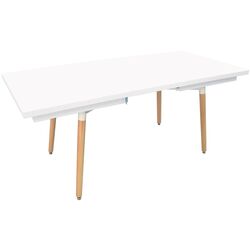 Masa extensibila Evelin DT 433-1 (Wood/White Matt) Thumb