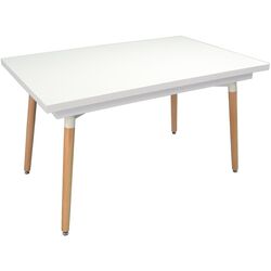 Masa extensibila Evelin DT 433-1 (Wood/White Matt)