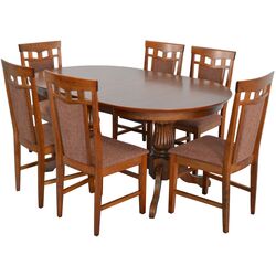 Masa extensibila Evelin HV-33 V Furnir (Burnish Oak) Thumb