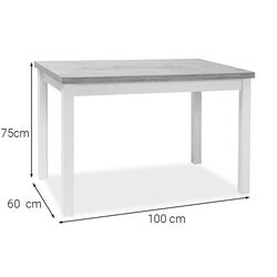 Стол Signal Adam 100x60 (Matte White) Thumb