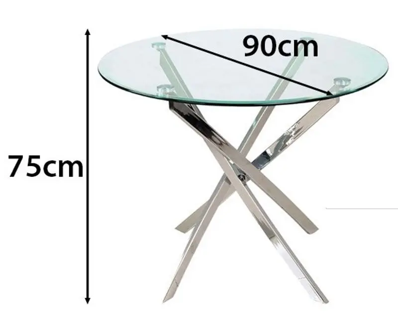 Стол Signal Agis (Transparent/Chrome)