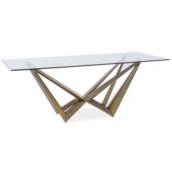 Masa Signal Aston 200x100 (Transparent/Copper) Thumb