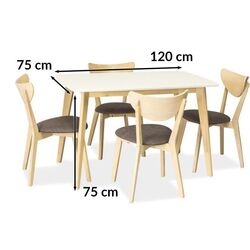 Стол Signal Combo (White/Bleached Oak) Thumb